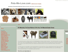 Tablet Screenshot of pets-we-love.com